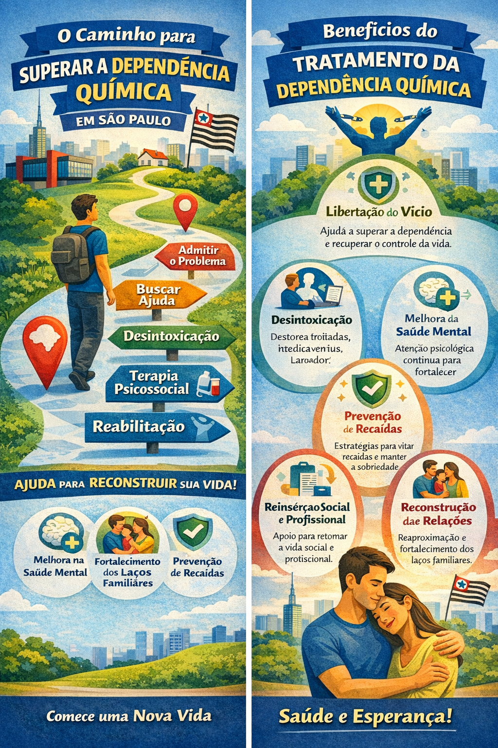 Centros de recuperação para dependência química em São Paulo